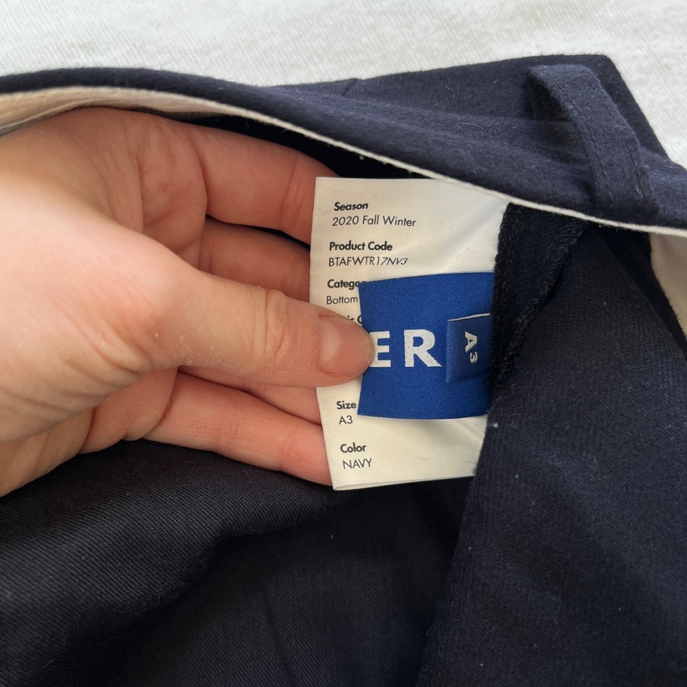 Ader Error Wool Pants — Deep Navy/Black - image 14